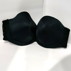 Torrid black strapless bra 44D